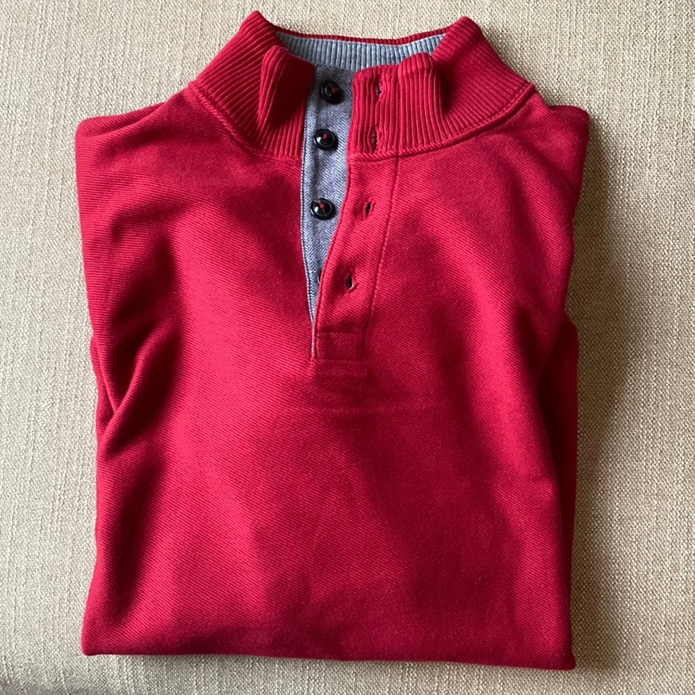 Men’s Long Sleeve 1/4 Button-up Lightweight Sweater